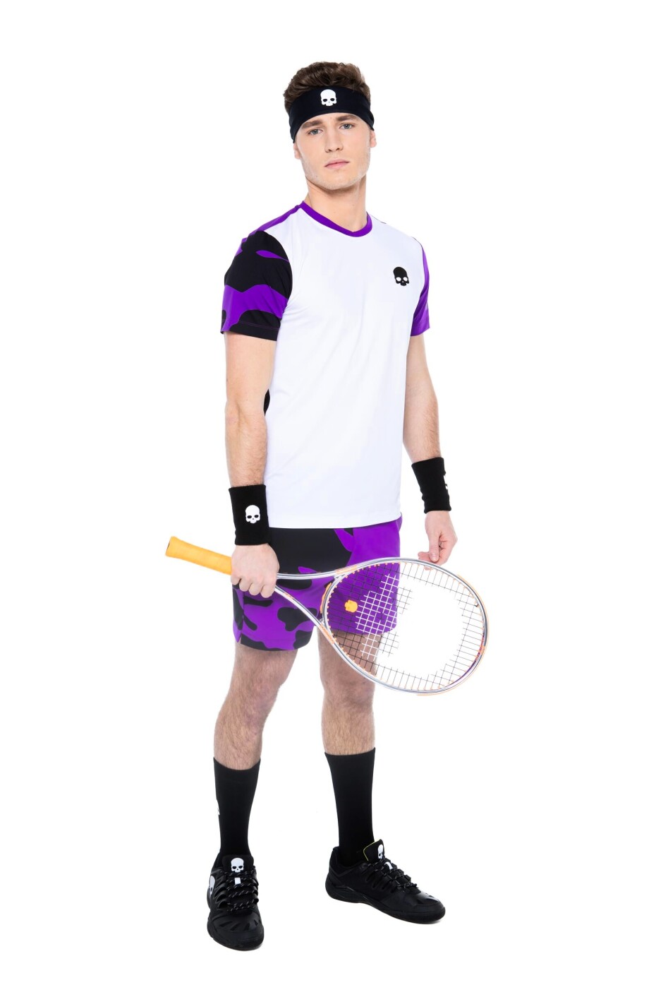 Pánské tričko Hydrogen  Tech Camo Tee White/Purple M - main (1)