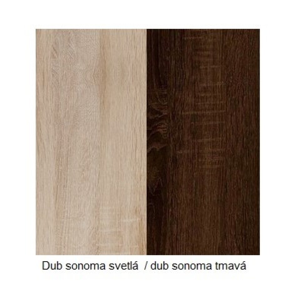 ArtCross Obývací stěna SOLAR Barva: Dub sonoma světlá / bílý lesk - main (16)