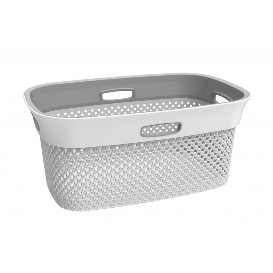 Aldotrade Koš na čisté prádlo Woolly 45 l, bílá - main (0)