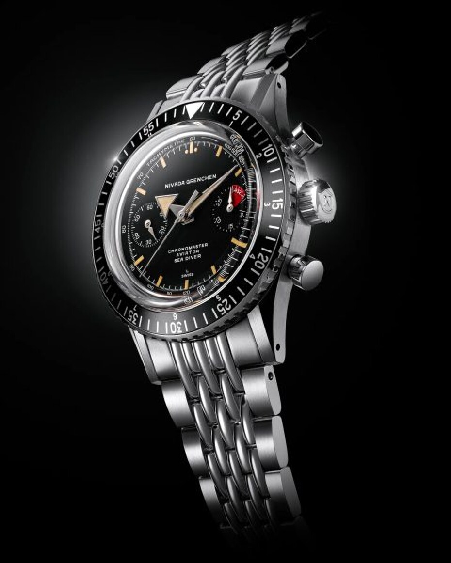 Nivada Grenchen Chronomaster Broad Arrow - Inter. Bezel - Manual - Rubber Tropic - main (13)