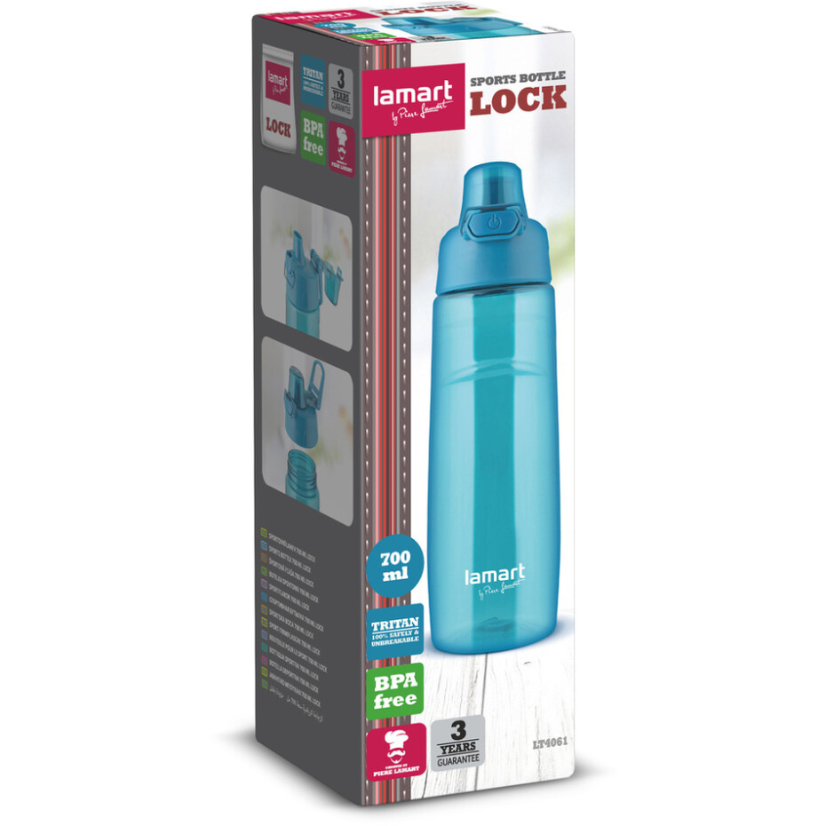Lamart LT4061 sportovní láhev Lock 0,7 l, tyrkysová  - main (5)