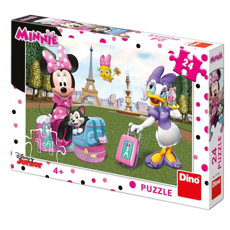 Minnie v Paříži: puzzle 24 dílků - Dino Park - main (0)