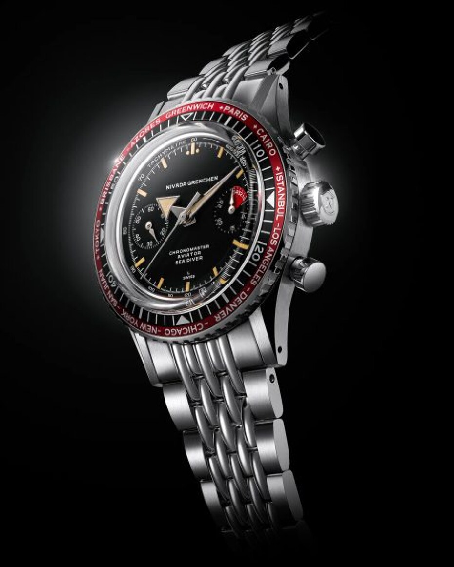 Nivada Grenchen Chronomaster Broad Arrow - Inter. Bezel - Manual - Rubber Tropic - main (12)