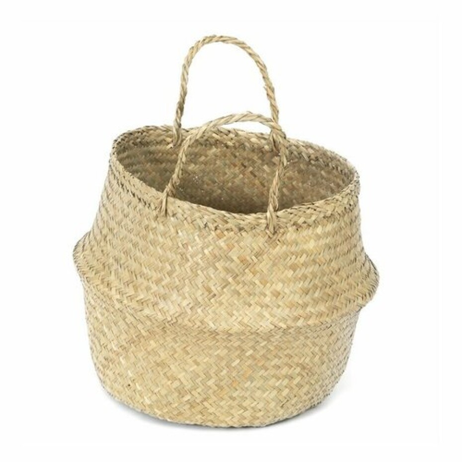 Compactor Pletený úložný košík z mořské trávy Belly, 35 x 32 cm, přírodní, M - main (3)