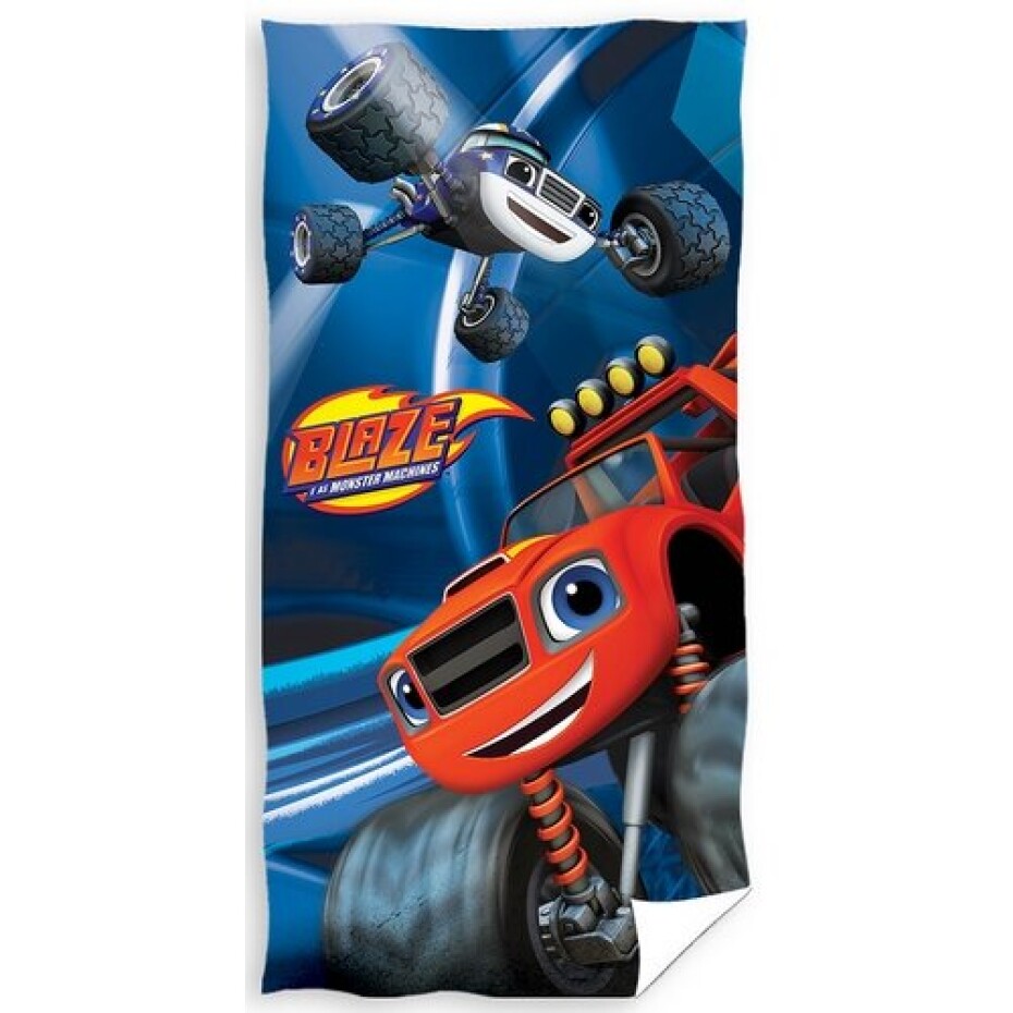Carbotex Dětská osuška Plamínek a Čtyřkoláci Blaze a Darington, 70 x 140 cm - main (0)