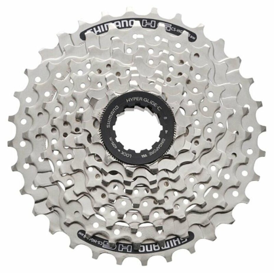 Shimano 8-kazeta CS-HG418130 11-30 zubů, stříbrná v krabičce - main (0)