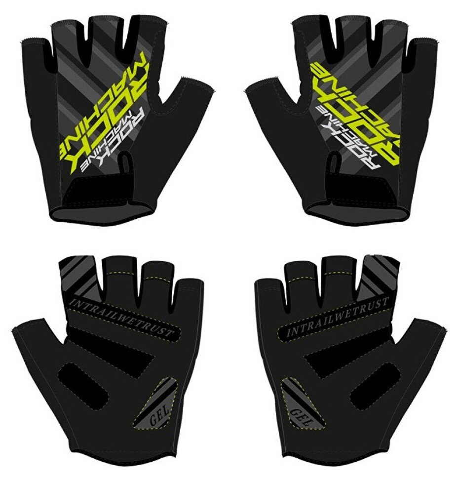 Cyklistické rukavice Rock Machine  Race black S - main (0)