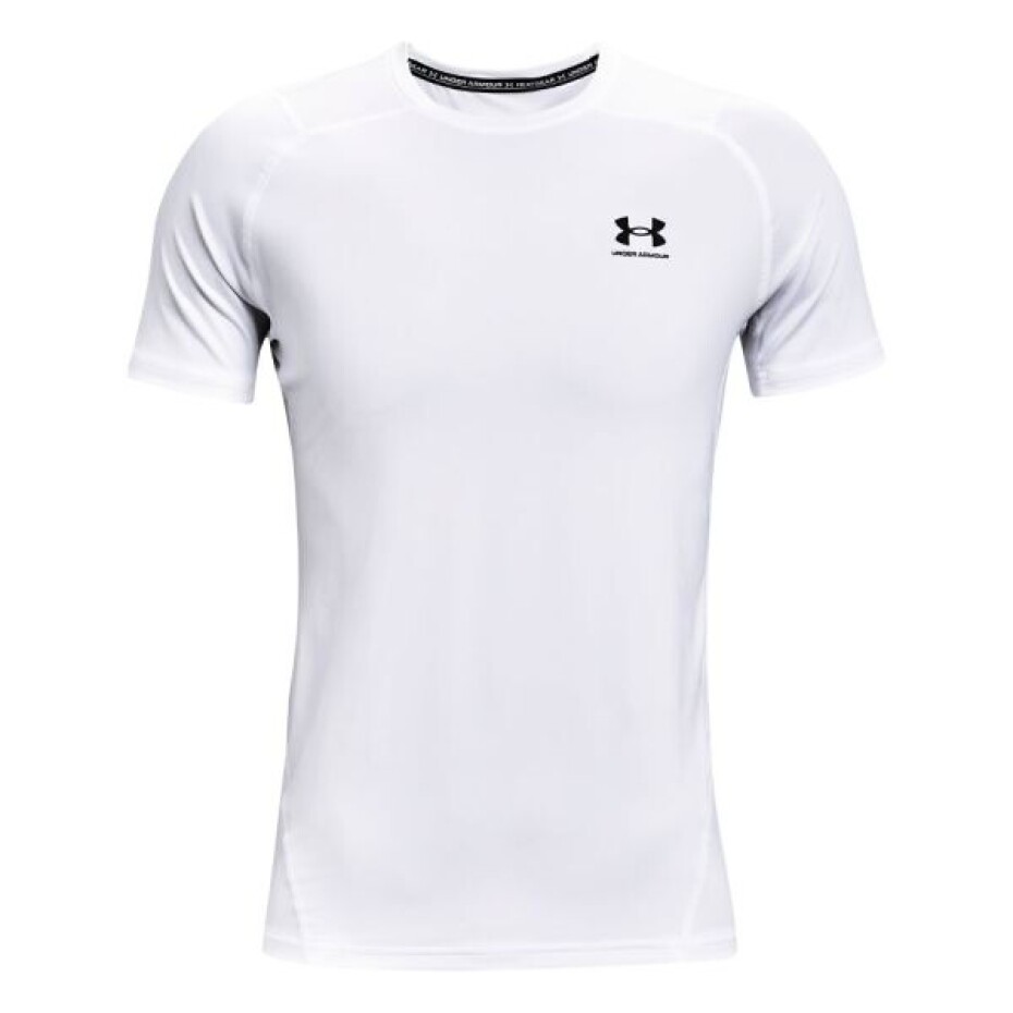 Pánské tričko Under Armour HeatGear Fitted SS White XXL - main (0)