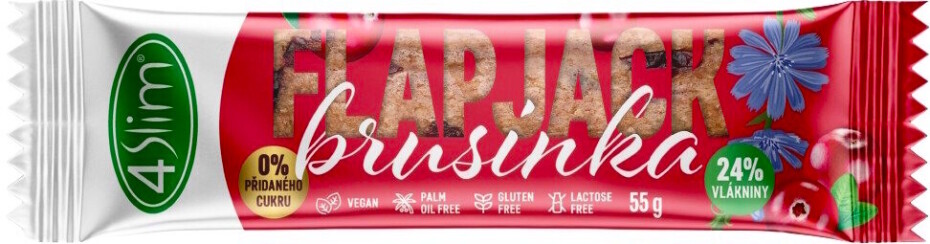 4Slim  Flapjack 55 g malina - main (0)