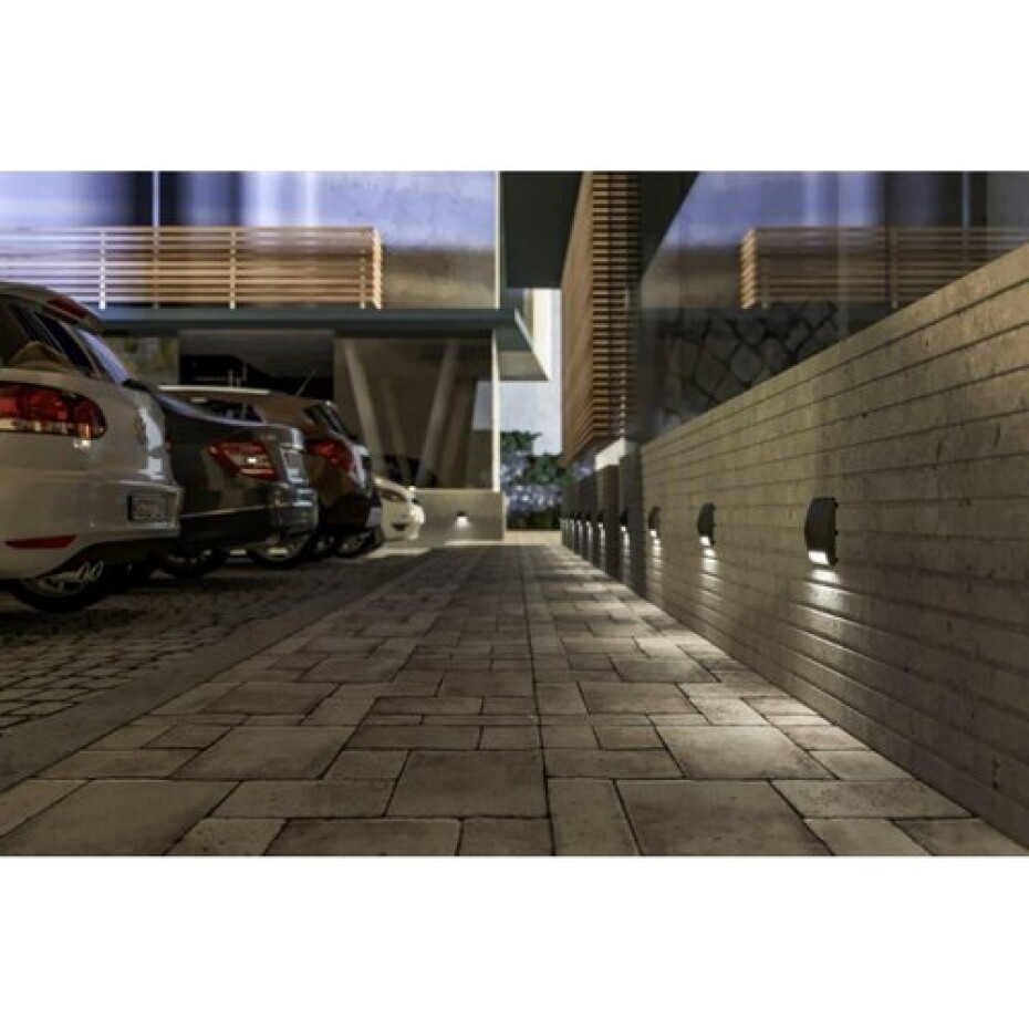 Panlux PN42100024 Zahradní LED nástěnné svítidlo Leon square hnědá, 4 W - main (1)