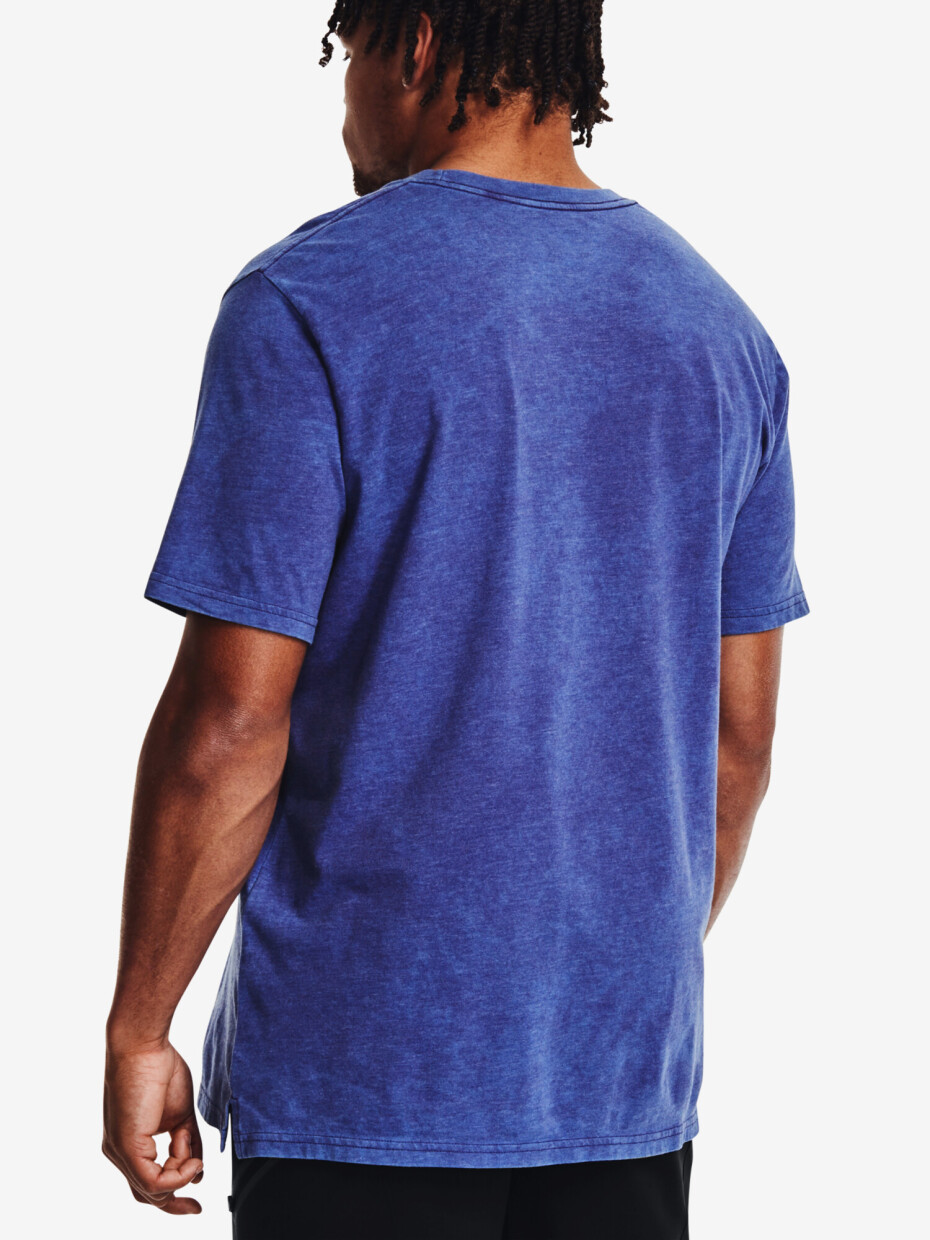 Pánské tričko Under Armour  WASH TONAL SPORTSTYLE SS-BLU S - main (5)