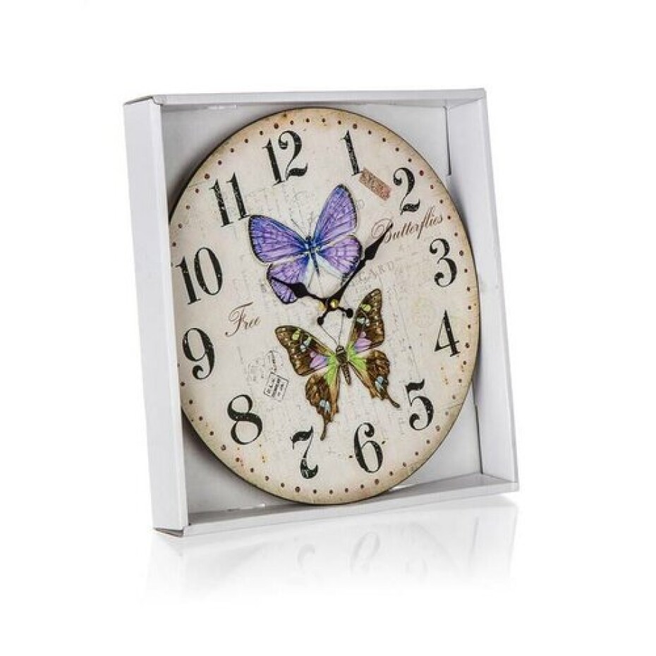 Nástěnné hodiny Butterflies, pr. 34 cm - main (1)