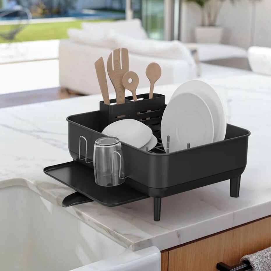 Simplehuman Odkapávač na nádobí Compact, ocel, plast, FPP, černá - main (3)