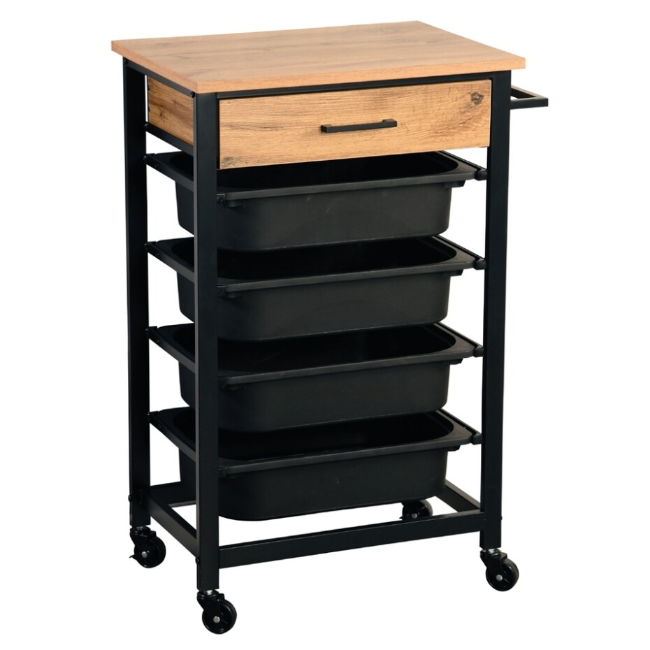 Kesper 25532 Kuchyňský vozík s pracovní deskou, 85 x 47 x 37 cm - main (0)