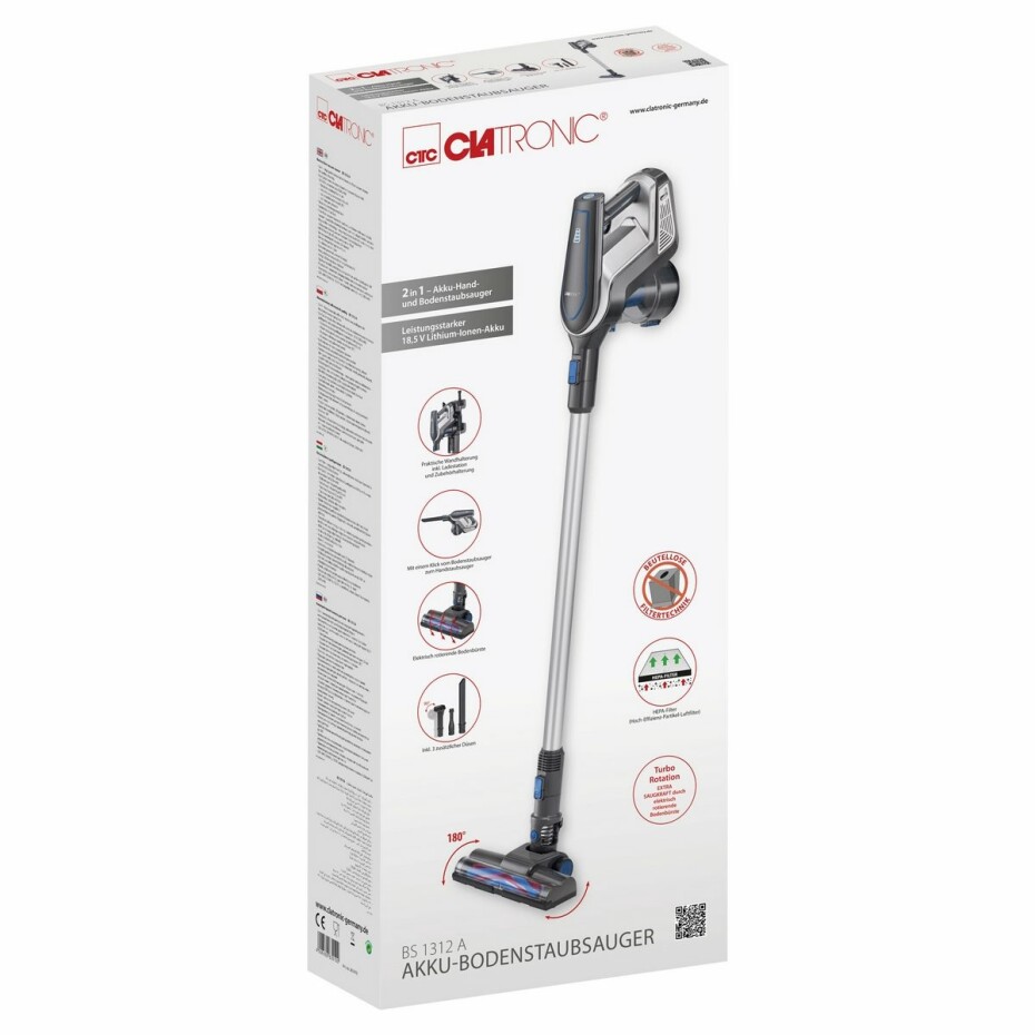 Clatronic BS 1312 A tyčový vysavač, šedá - main (10)