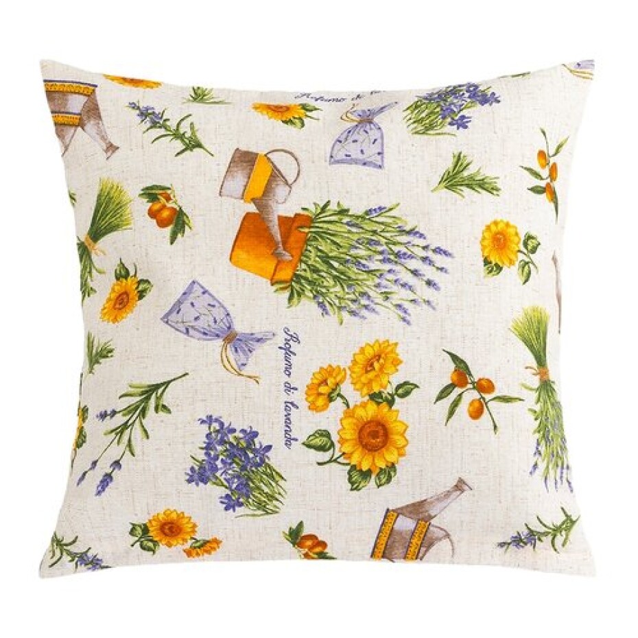 Bellatex Povlak na polštářek EMA Levandule fialová, žlutá, 45 x 45 cm - main (0)