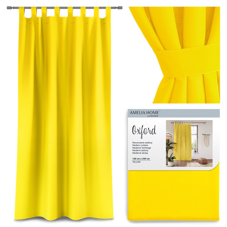 ArtFlhf Zatemňující závěs OXFORD TAB PU | 140 x 250 cm Barva: Červená - main (6)