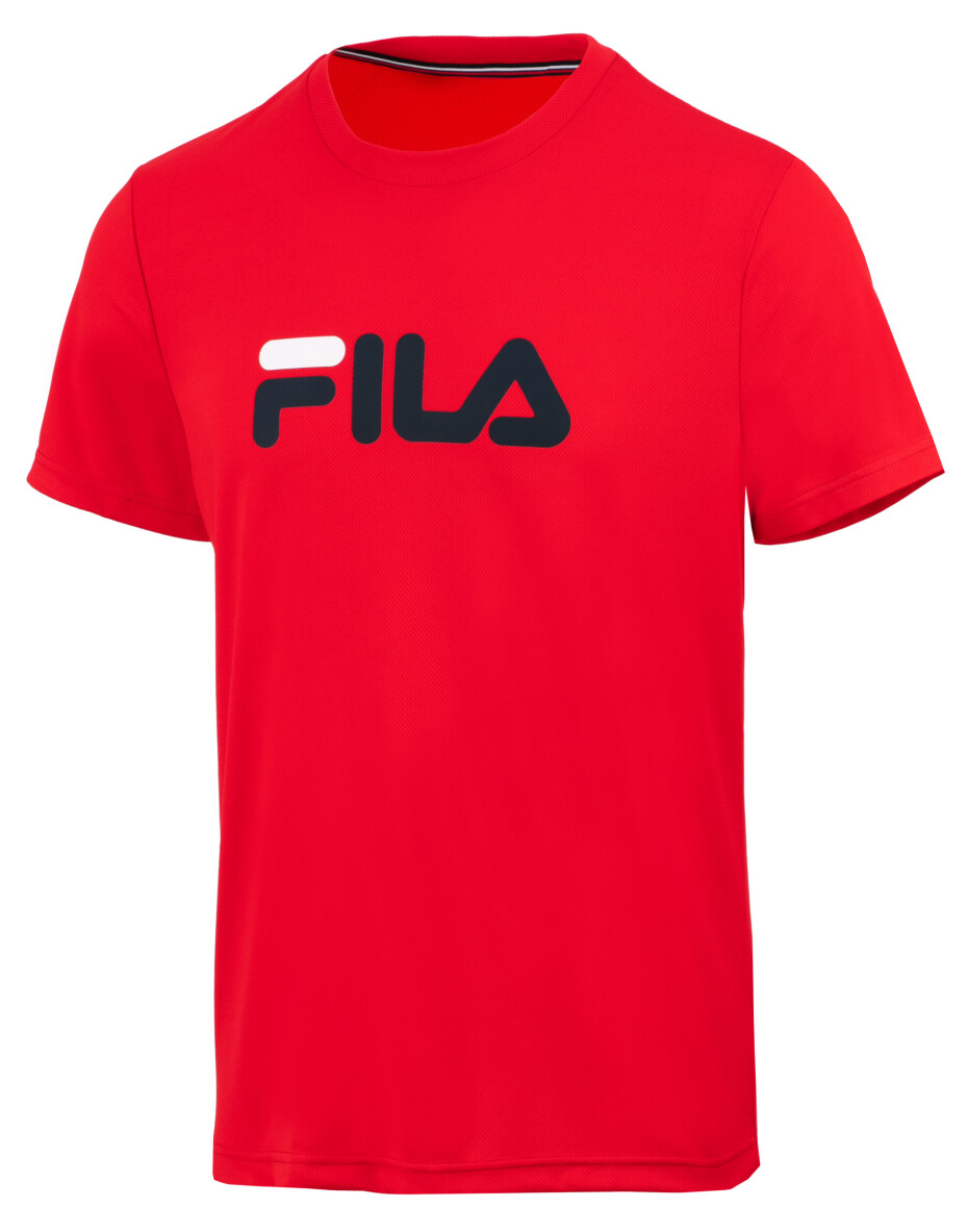 Pánské tričko Fila  T-Shirt Logo Fila Red M - main (0)