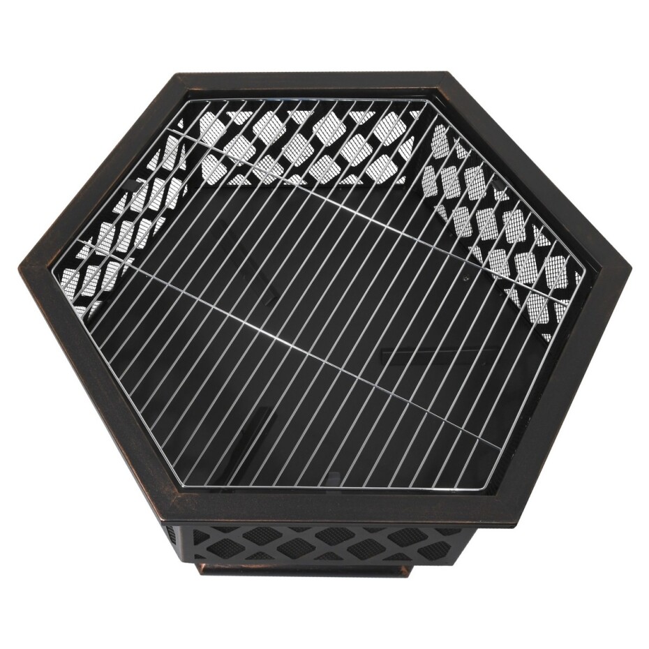 Cattara 13008 Ohniště s poklopem Hexagon, 60,5 x 70 x 62,5 cm - main (2)