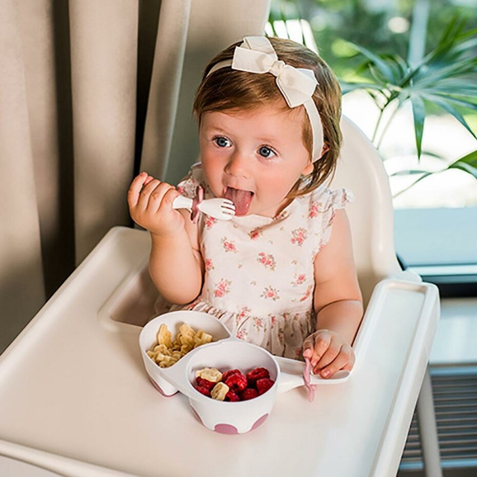 Baby Ono Ergonomický příbor pro děti, růžová - main (2)