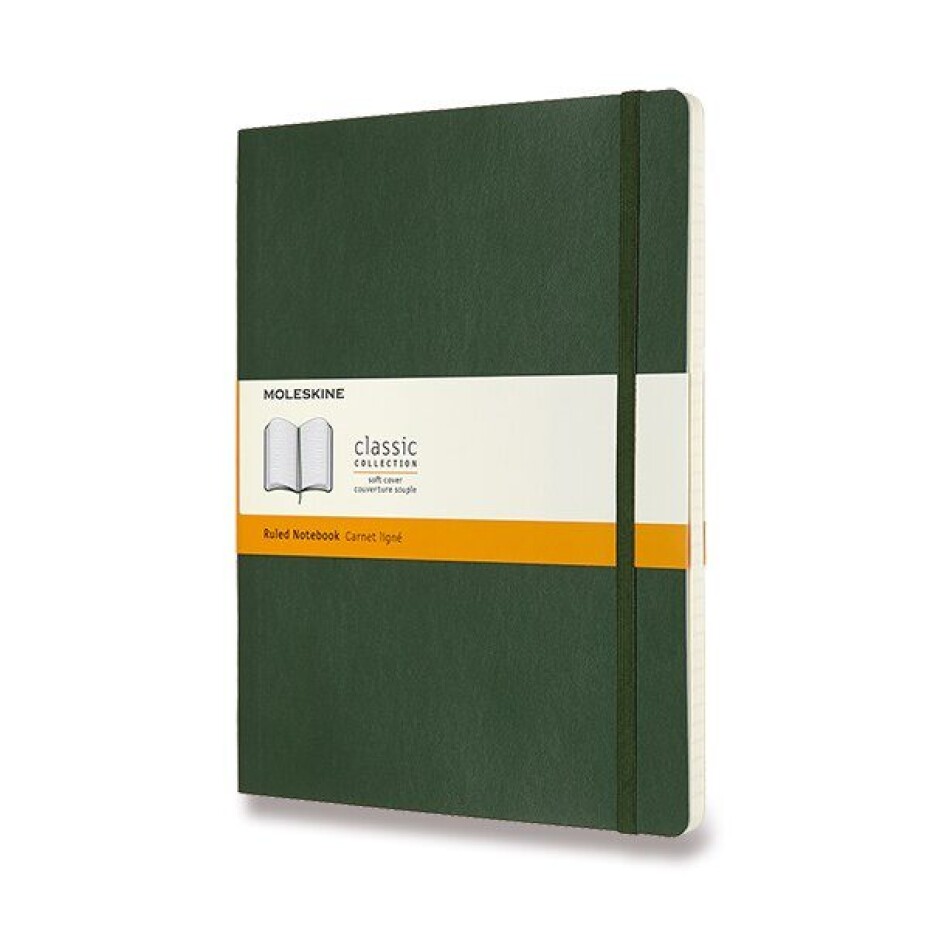 Zápisník Moleskine VÝBĚR BAREV - měkké desky - XL, linkovaný 1331/11292 - Zápisník Moleskine - měkké desky černý - main (7)