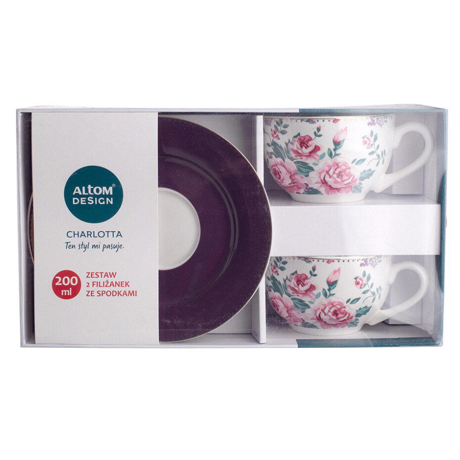 Altom 4dílná sada šálků s podšálkem Charlotta, 200 ml - main (3)