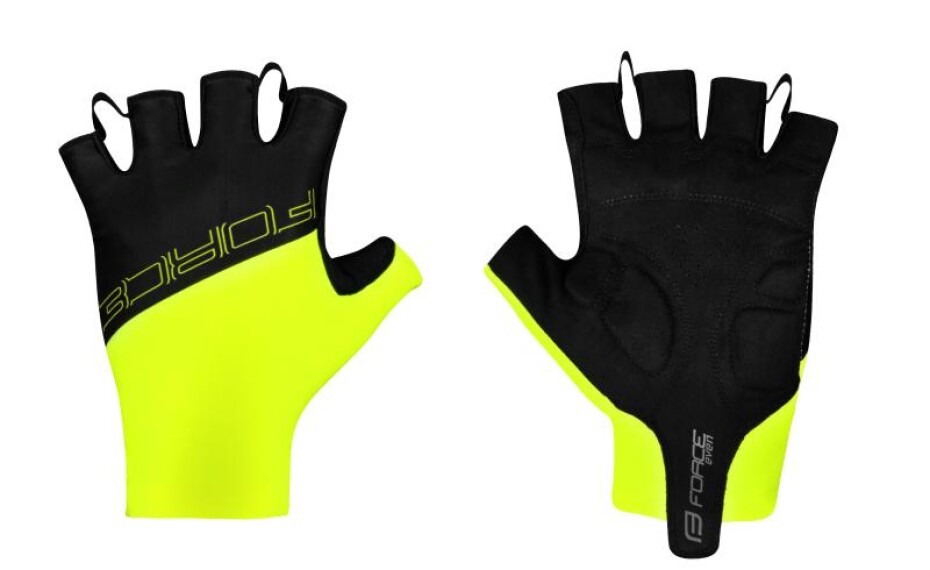 Force Rukavice EVEN bez zapínání - fluo-černé - main (0)