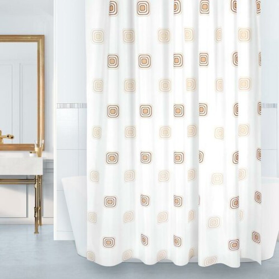 Bellatex Koupelnový závěs Čtverec béžová, 180 x 200 cm - main (0)