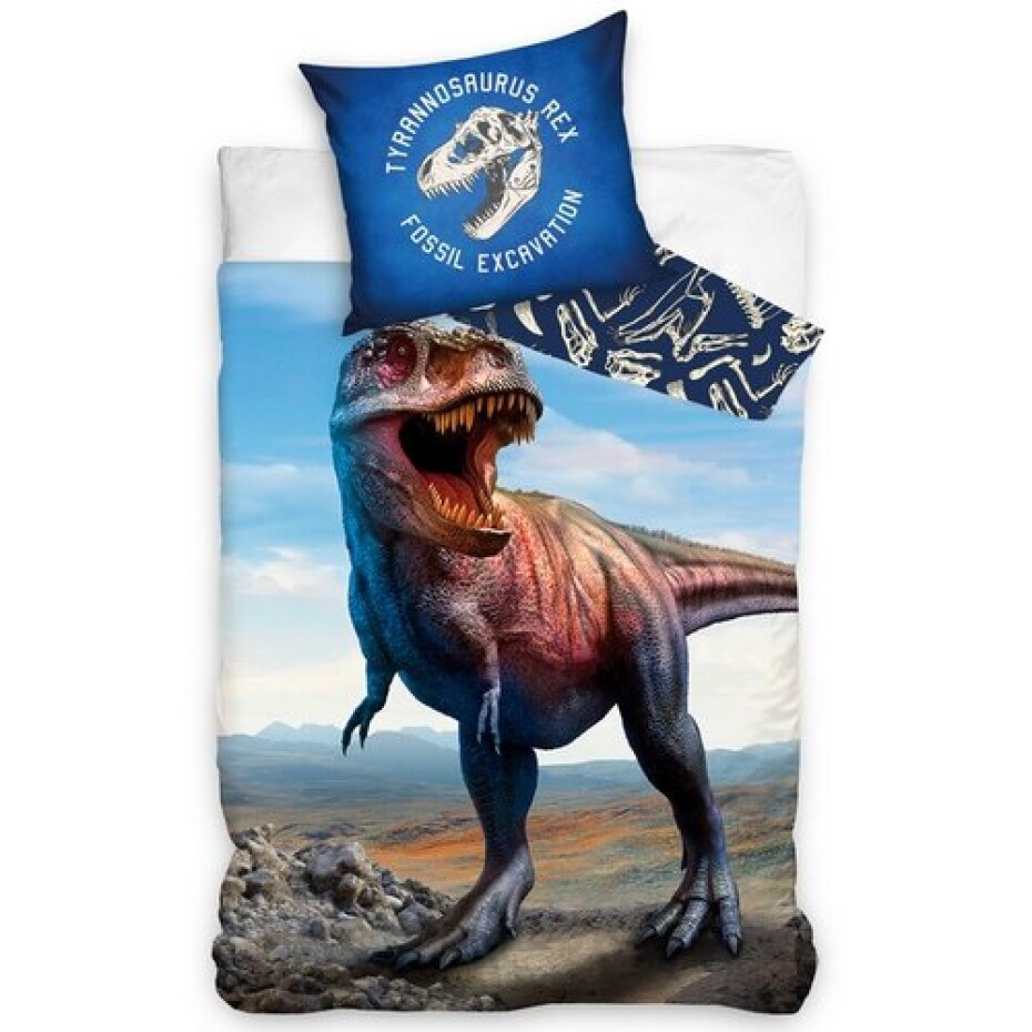 BedTex Dětské bavlněné povlečení Nesmrtelný T-Rex, 140 x 200 cm, 70 x 90 cm - main (0)