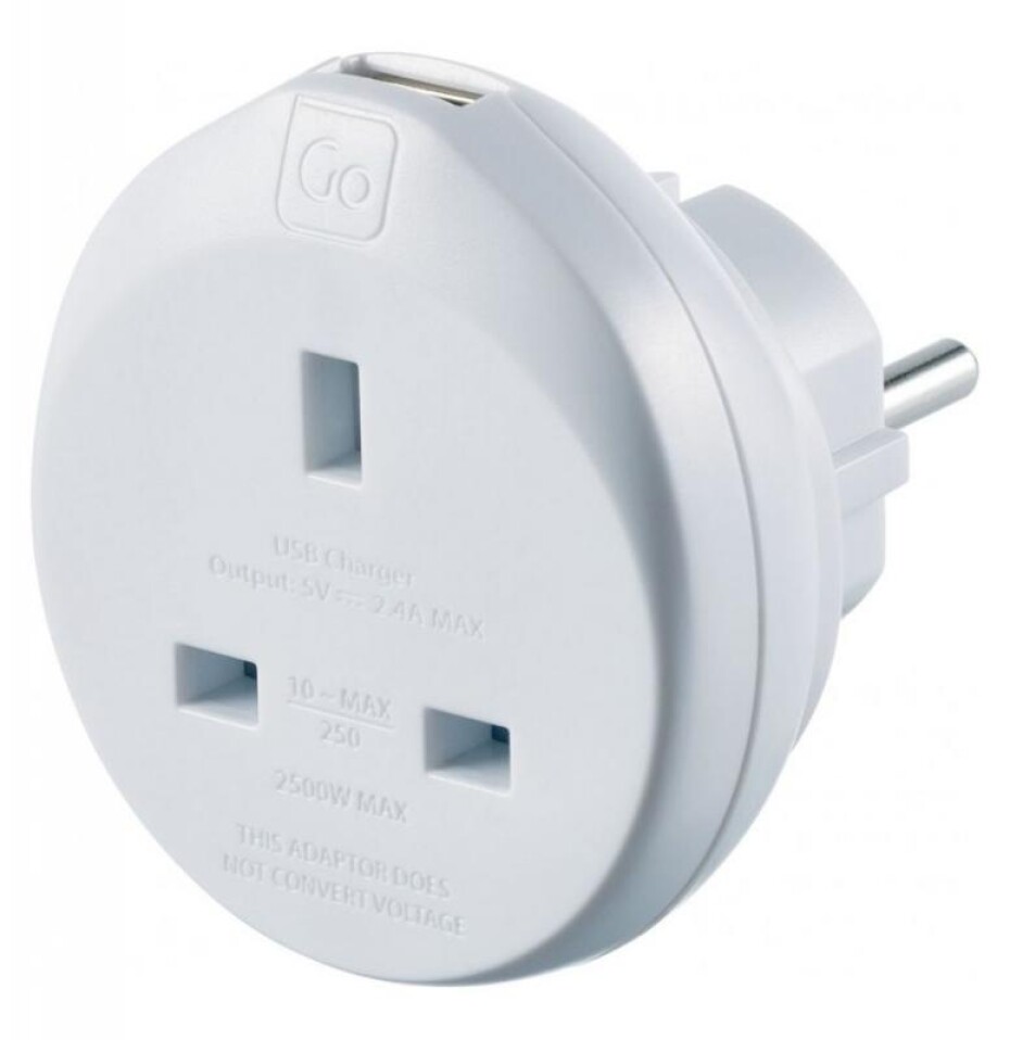 Go Travel adaptér UK/Evropa s USB - main (0)