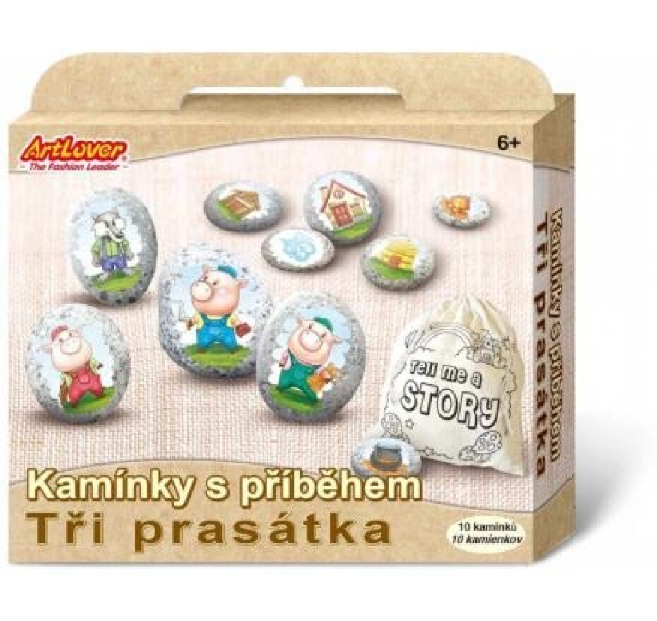 ArtLover Sada Kamínky s příběhem - Tři prasátka - main (0)