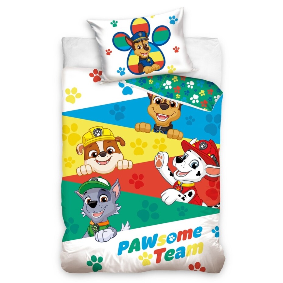 Carbotex Dětské bavlněné povlečení Tlapková Patrola Pawsome Team, 140 x 200 cm, 70 x 90 cm - main (0)