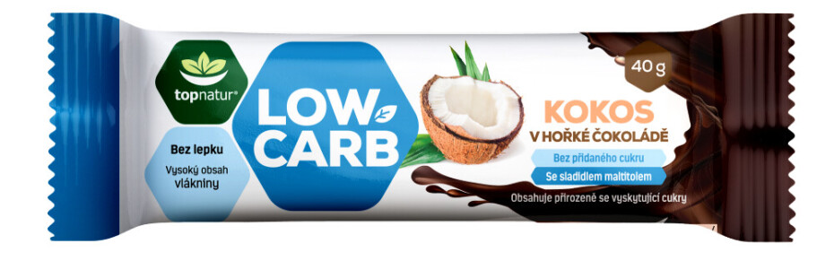 Topnatur Tyčinka Low carb 40 g - main (0)