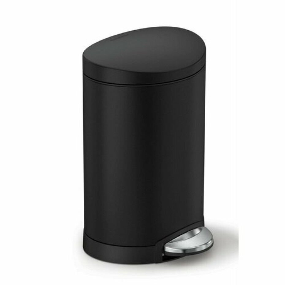 Simplehuman Půlkulatý pedálový koš 6 l, černá - main (0)