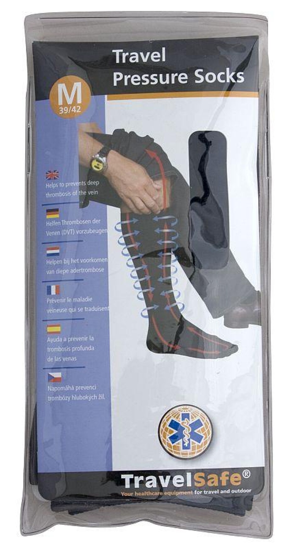 TravelSafe podkolenky Travel pressure socks M/39-42 - main (0)