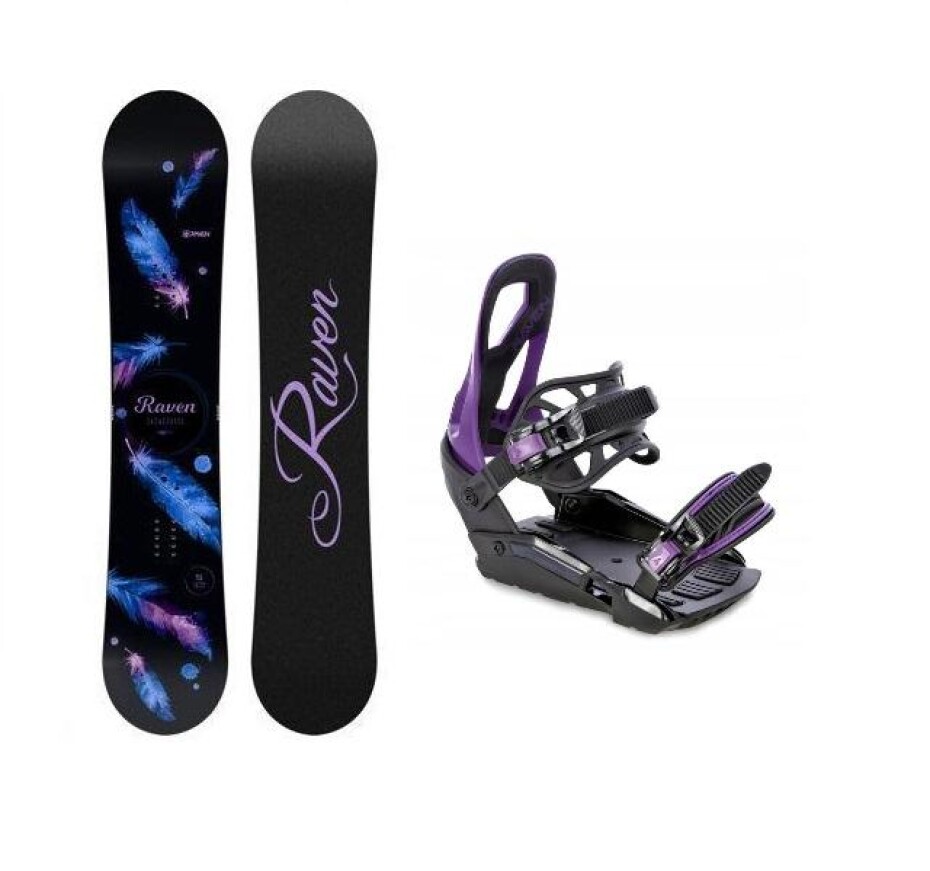 Raven Mia Black dámský snowboard + Raven S230 Black/violet vázání - main (0)