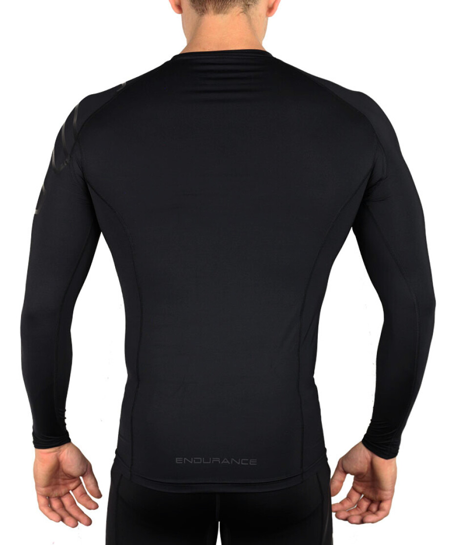 Pánské tričko Endurance  Cenarfon Compression LS Black S - main (1)