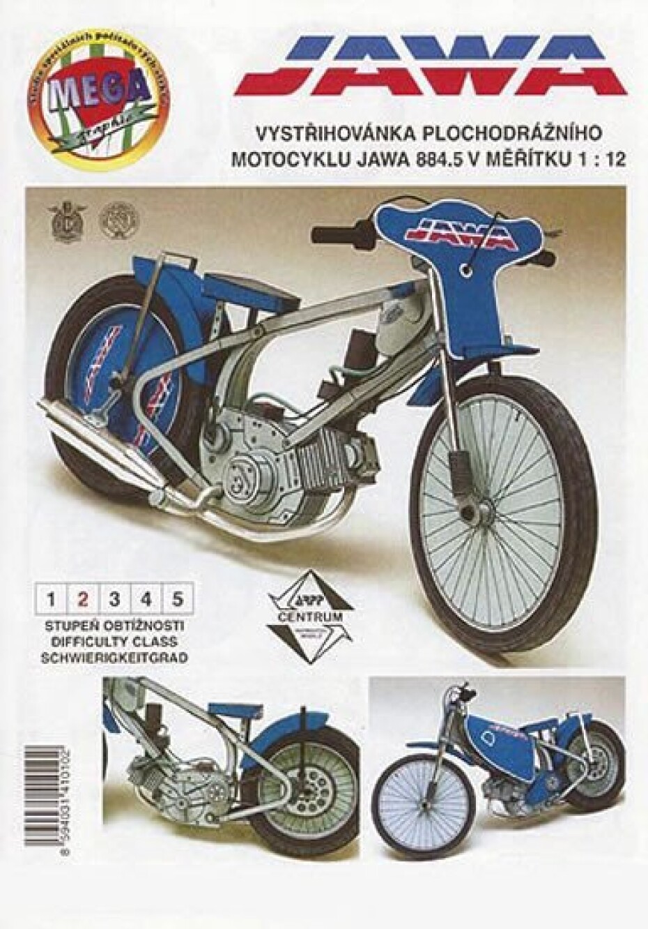 Plochodrážní motocykl JAWA 884.5/ papírový model - Miloš Čihák - main (0)