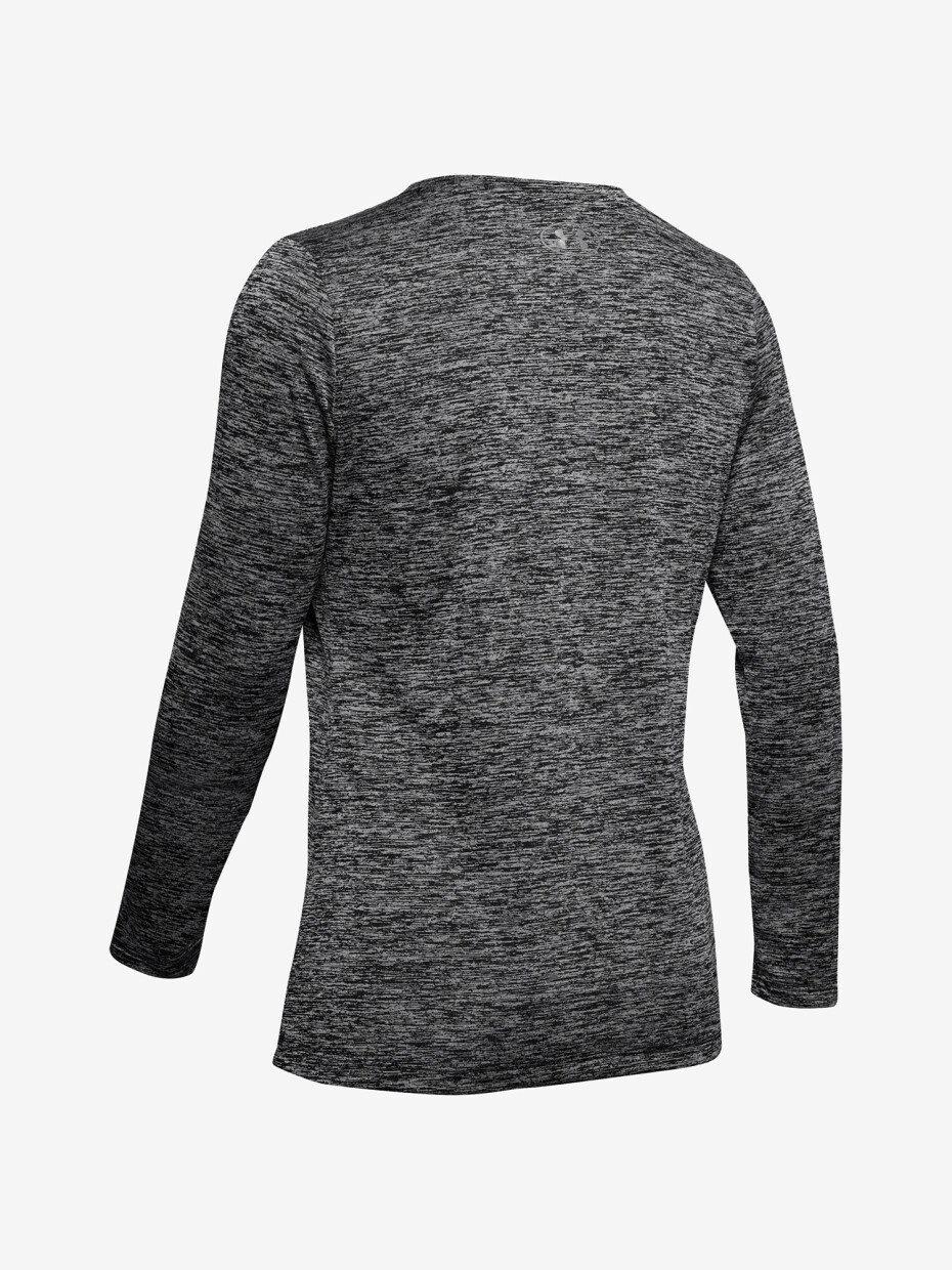 Under Armour Tech Crew Twist LS Black/Metallic Silver - main (3)