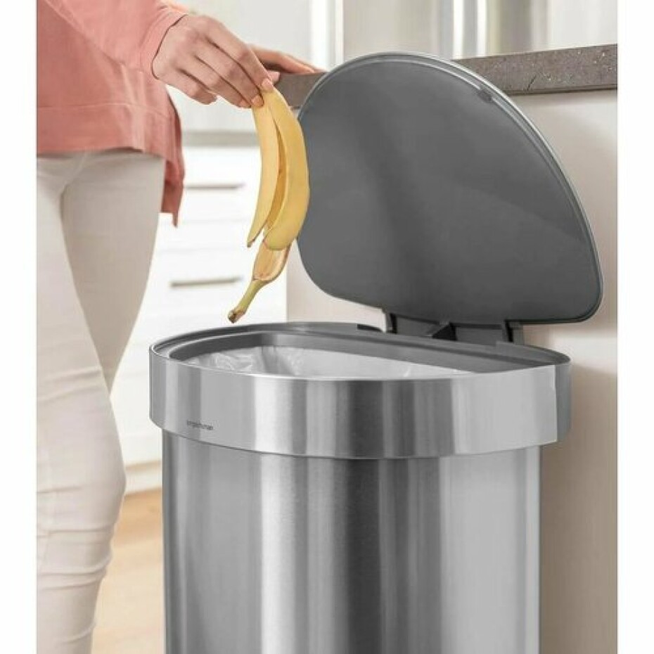 Simplehuman Pedálový odpadkový koš 45 l, matná ocel - main (6)
