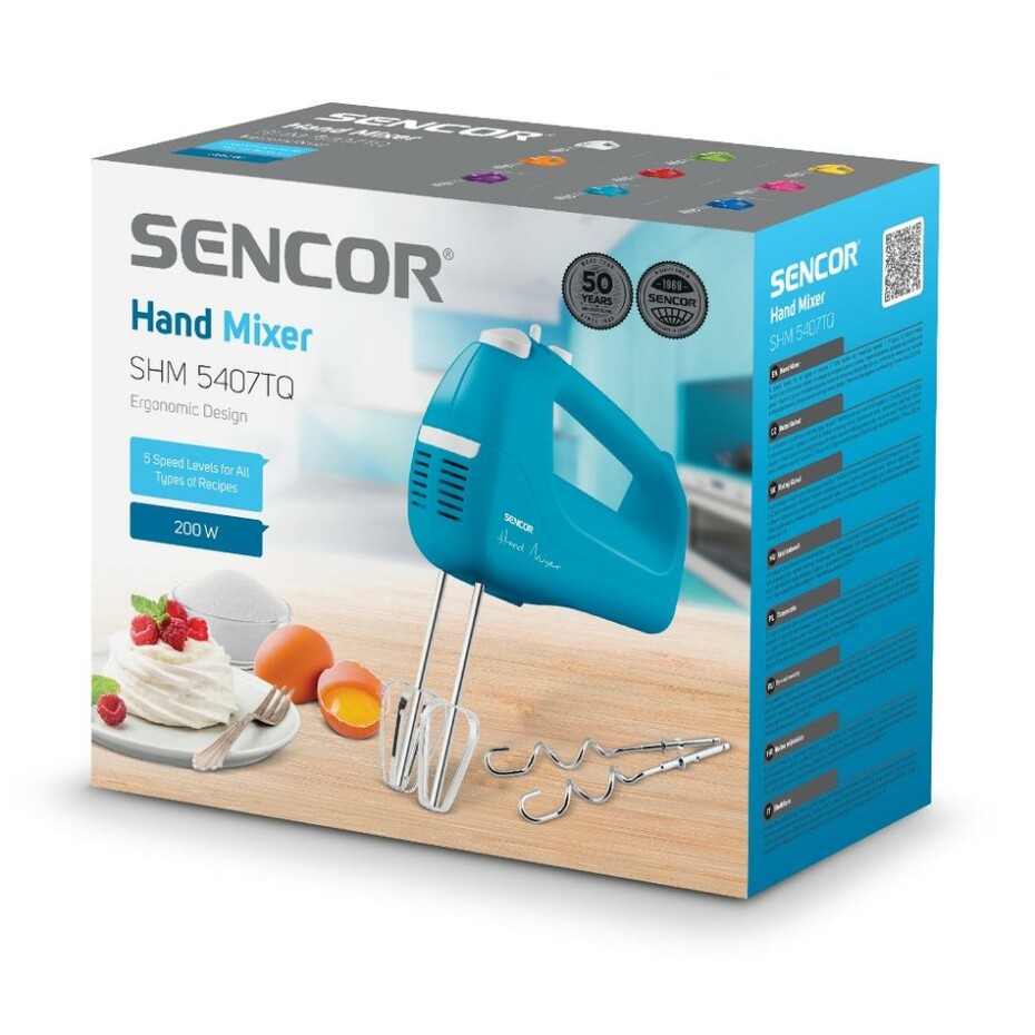 Sencor SHM 5407TQ ruční mixér, světle modrá - main (7)