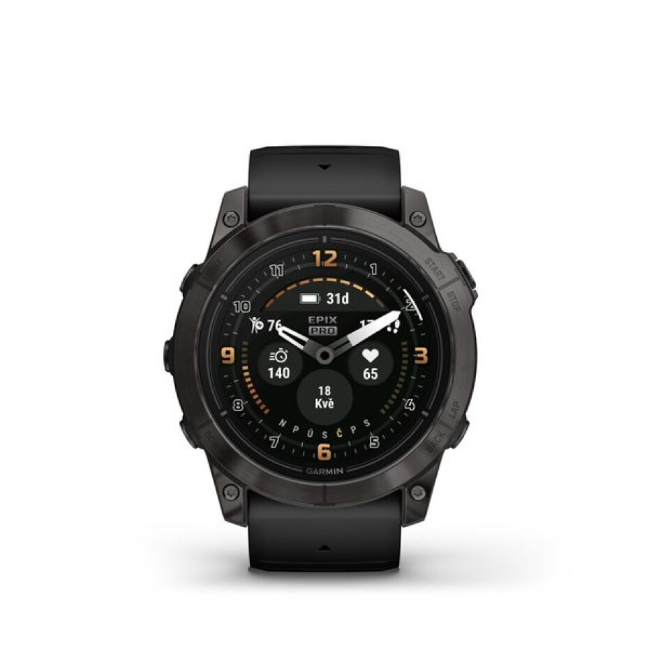 Garmin Epix™ Pro 47mm (Gen 2) Sapphire Edition Carbon Gray DLC Titanium / Black Band - 010-02803-11 - main (13)