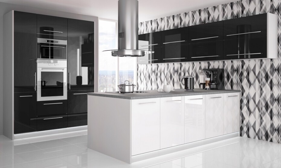 ArtExt Kuchyňská skříňka horní PLATINIUM | W8B 90 Aventos Barva korpusu: Grey - main (3)