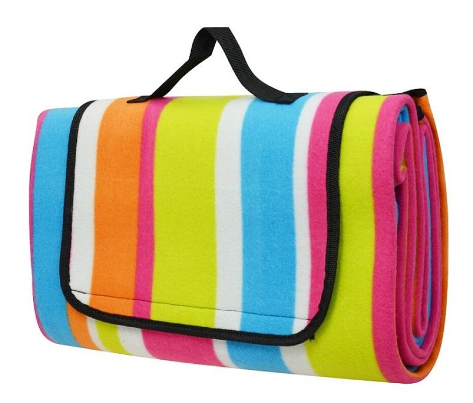 CALTER Pikniková deka Quod 150x130 cm alu fólie pruhy duhové - main (0)