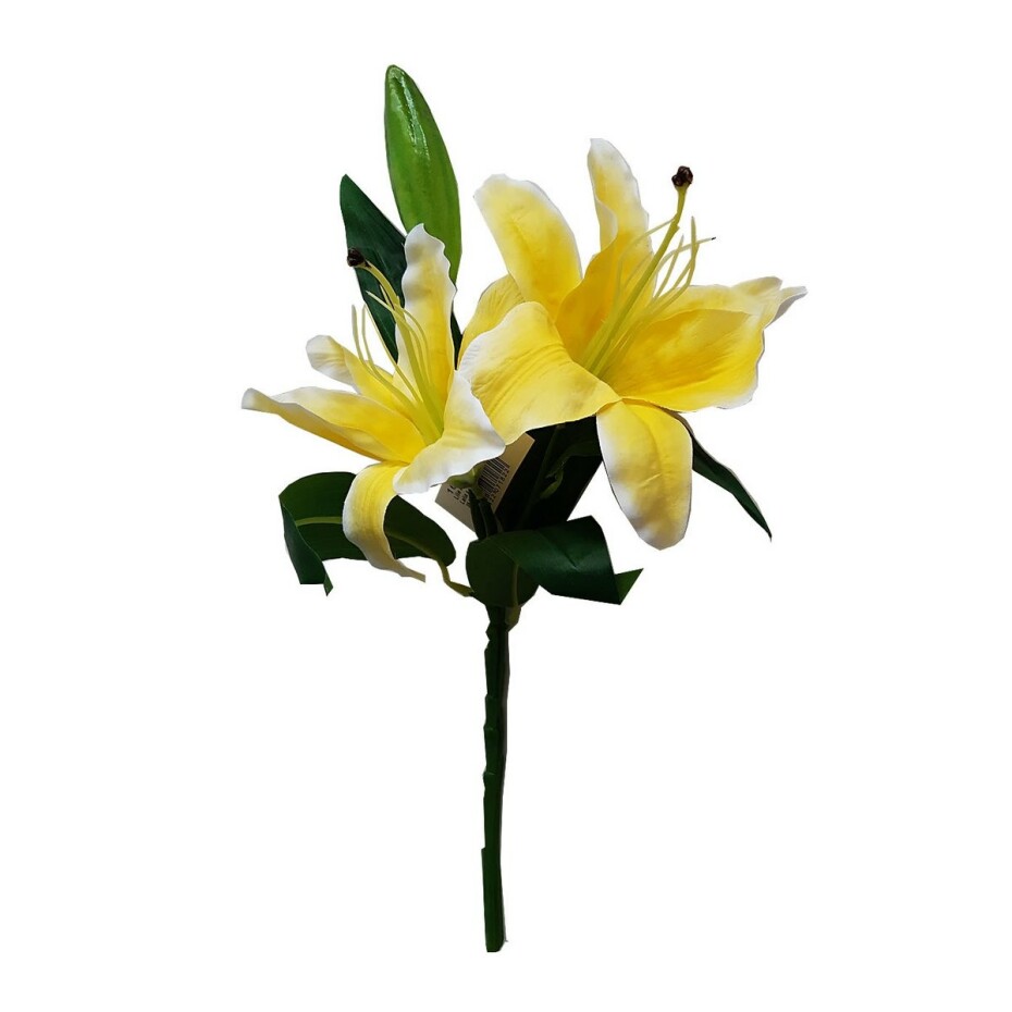 Umělá lilie žlutá, 42 cm - main (0)