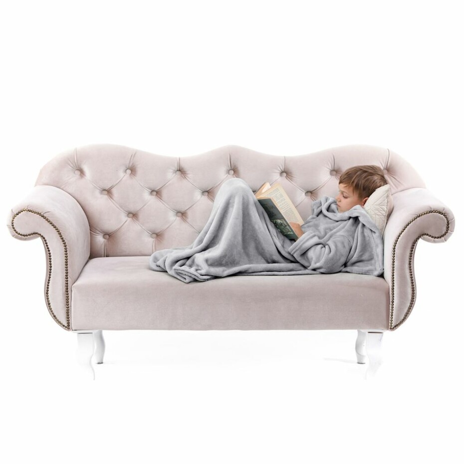 Decoking Deka s rukávy Lazy Kids ocelová, 90 x 105 cm - main (5)
