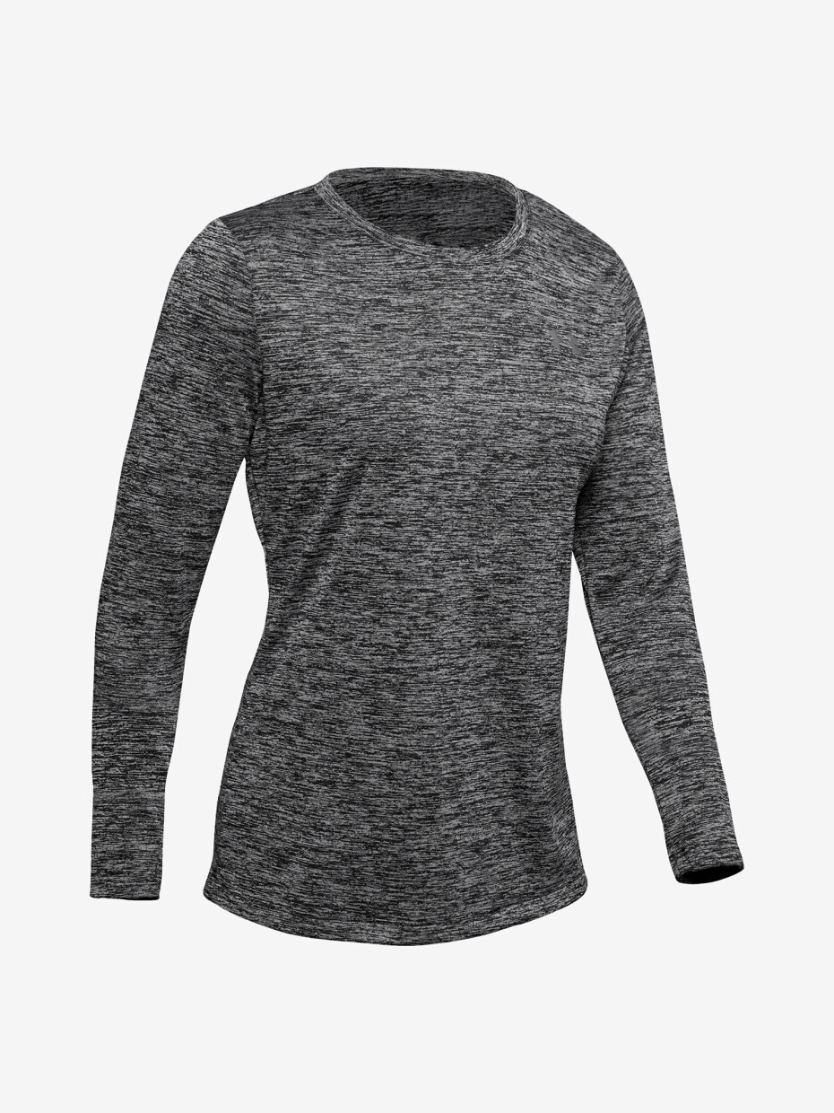Under Armour Tech Crew Twist LS Black/Metallic Silver - main (4)