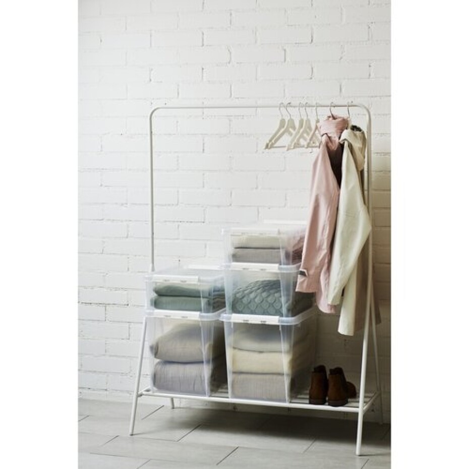 SmartStore Úložný box s bílými klipy Classic, 21 l, 21 l - main (4)