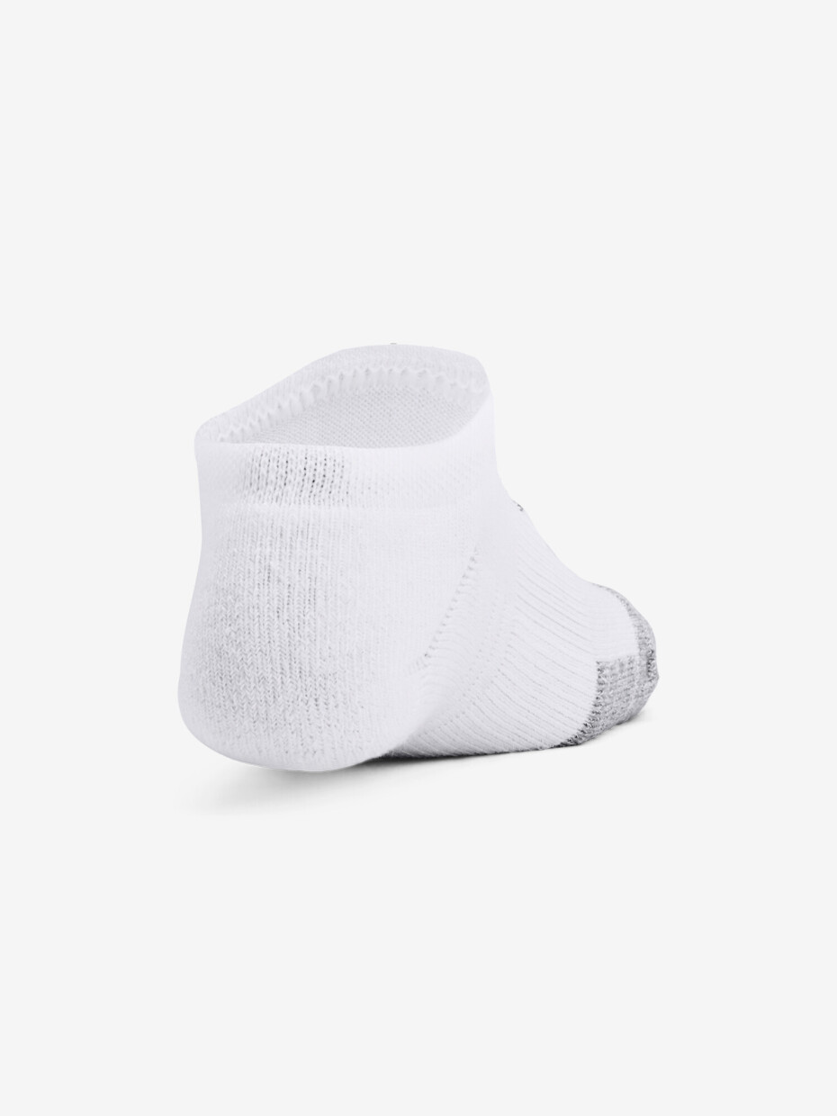 Under Armour Heatgear 3pk No Show Yth WHT - main (1)