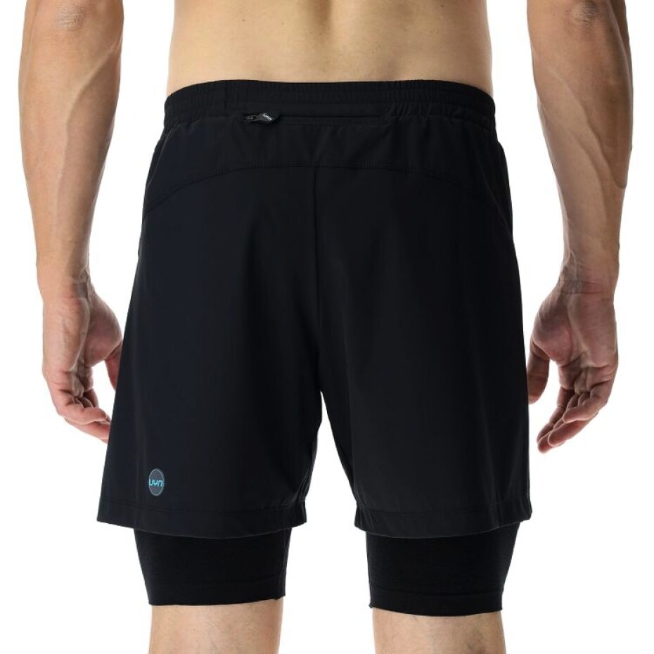 Pánské šortky UYN  RUNNING EXCELERATION OW PERFORMANCE 2IN1 SHORT Black XL - main (0)